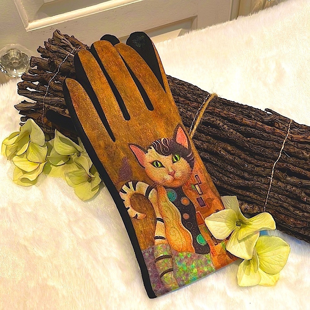 Women’s Van Gogh Microfiber Stretch Super Soft Gloves